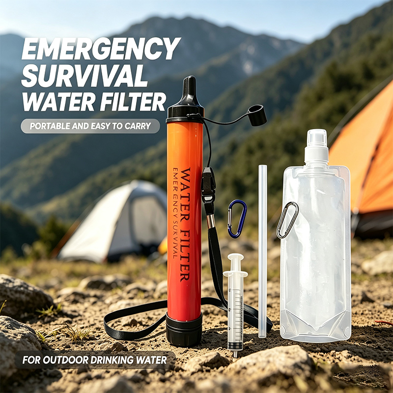 Water Purification Straw - Outdoor Mini Water Filter Straw Camping