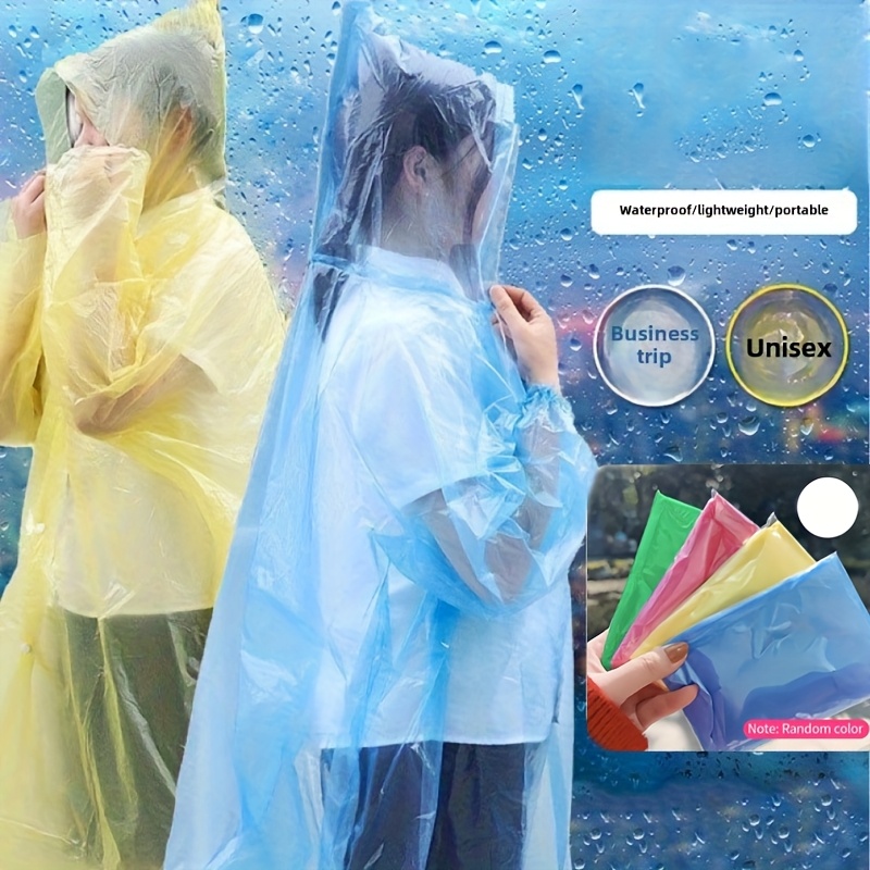 5/10Pcs Disposable Waterproof  - огляд і ціна Emergency Poncho Rain