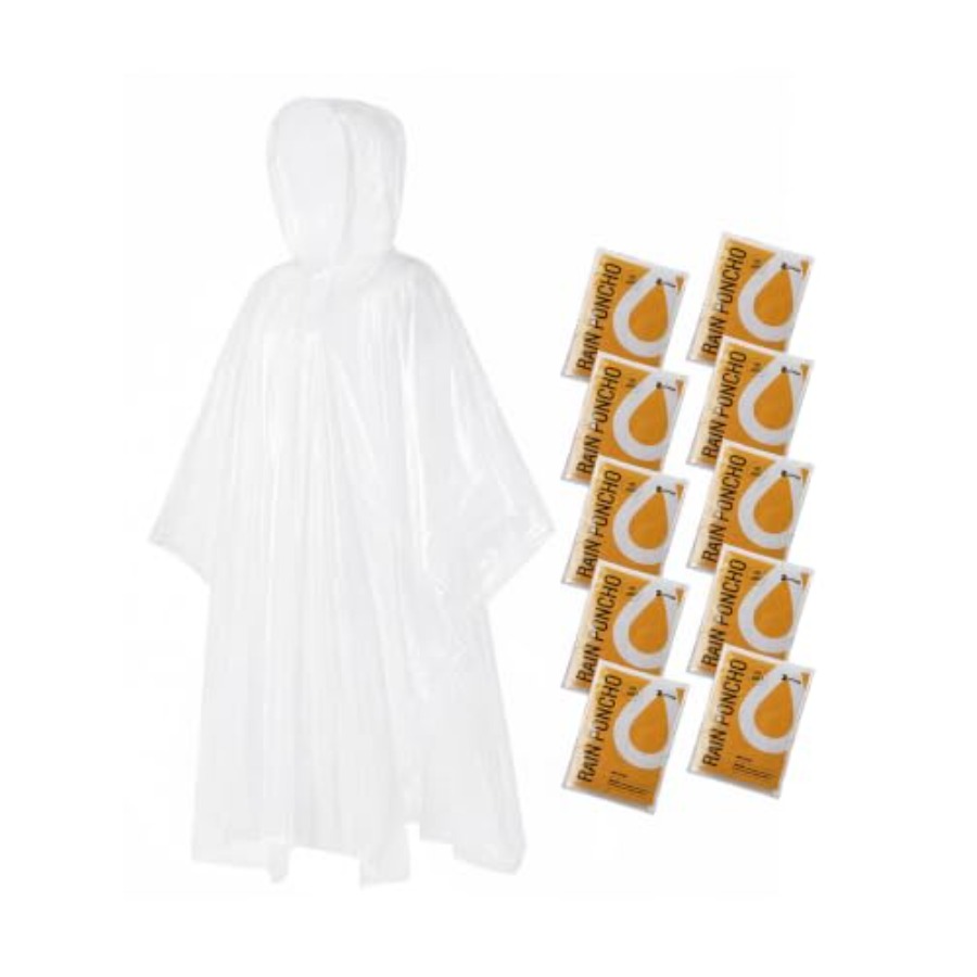 Disposable Rain Ponchos for Ad - огляд і ціна Emergency Poncho Rain