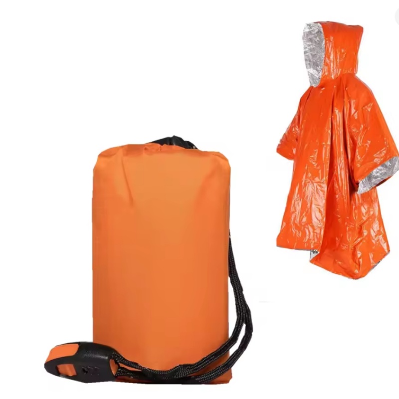 Emergency Poncho 4 Pcs,Film Th - огляд і ціна Survival Blanket Reflective