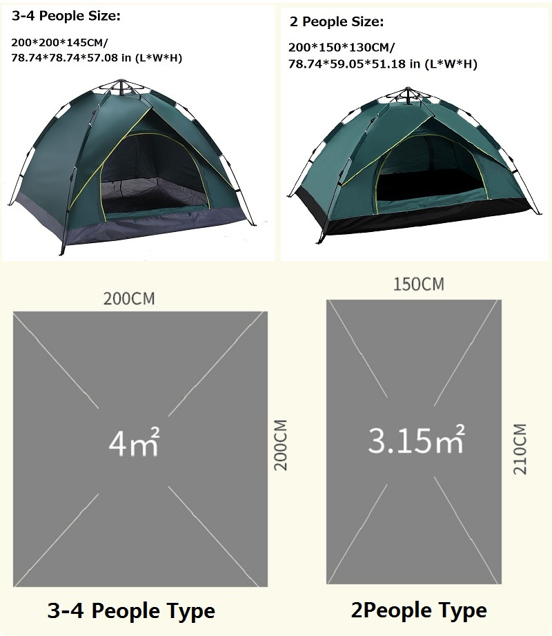 1-2/3-4 Person Fully Automatic - огляд і ціна Emergency Mylar Tent