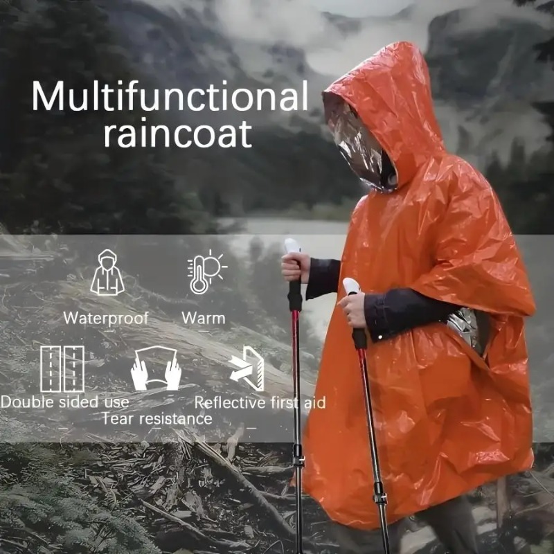 1-5PCS Multifunctional Surviva - огляд і ціна Emergency Poncho Rain