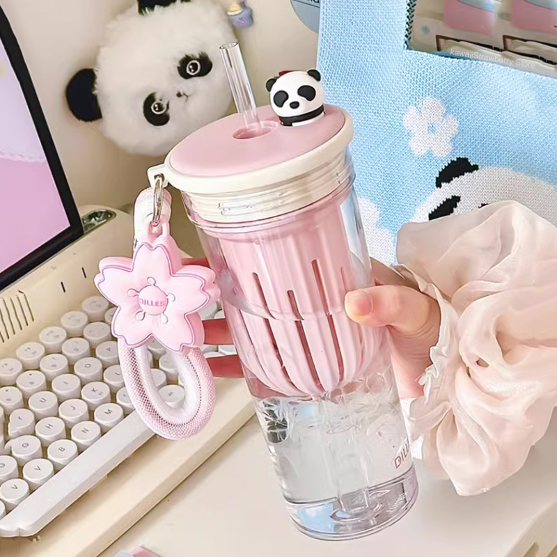 650ml Kawaii Water Bottle With - огляд і ціна Water Purification Straw