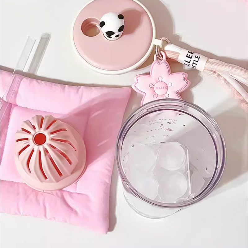650ml Kawaii Water Bottle With - огляд і ціна Water Purification Straw