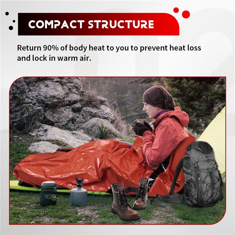 【STOCK】Emergency Sleeping Bag  - огляд і ціна Bivy Bag Emergency